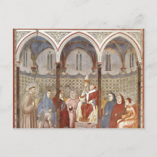 Giotto: St. Francis Preaching a Sermon to Pope Vykort