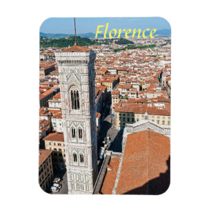 Giotto's Campanile - Florence, Toskana, Italien Magnet