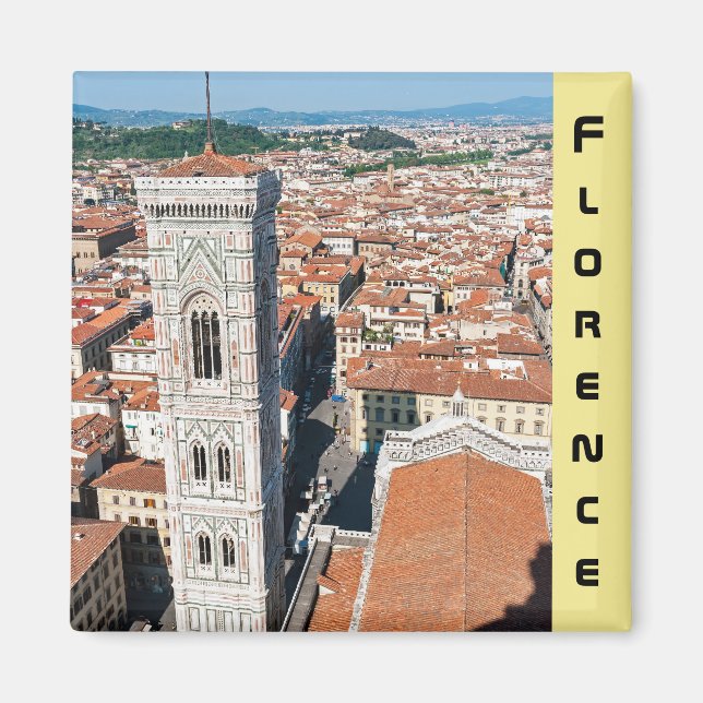 Giotto's Campanile - Florence, Toskana, Italien Magnet (Framsidan)