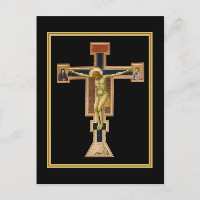 Giotto's krucifix 1290 - 1295 vykort (Framsida)
