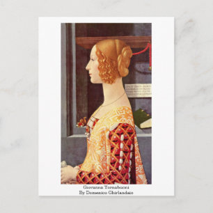 Giovanna Tornabuoni från Domenico Ghirlandaio Vykort