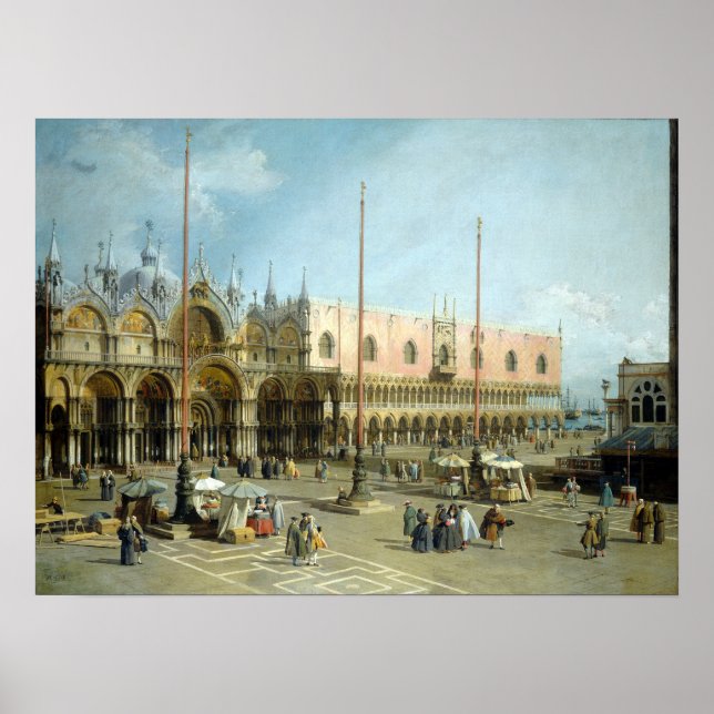 Giovanni Antonio Canal Piazza San Marco Poster (Framsidan)