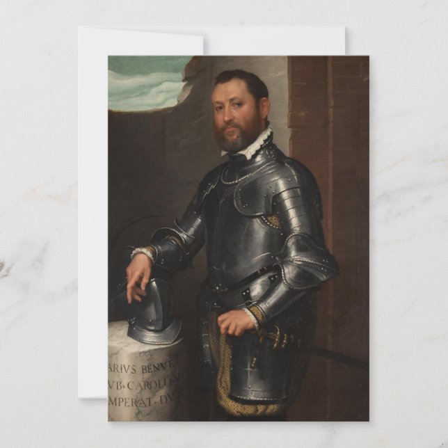 Giovanni Battista Moroni - Porträtt från Mario Ben Inbjudningar (Framsida)