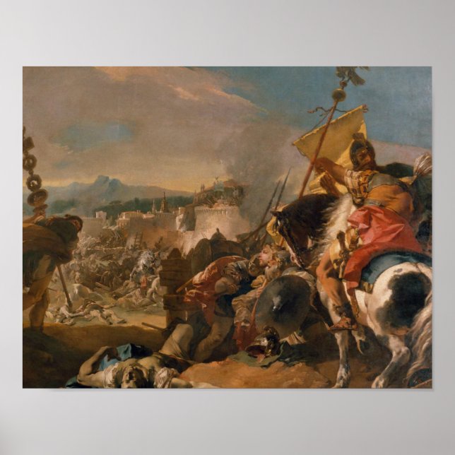 Giovanni Battista Tiepolo - The Capture of Carthag Poster (Framsidan)