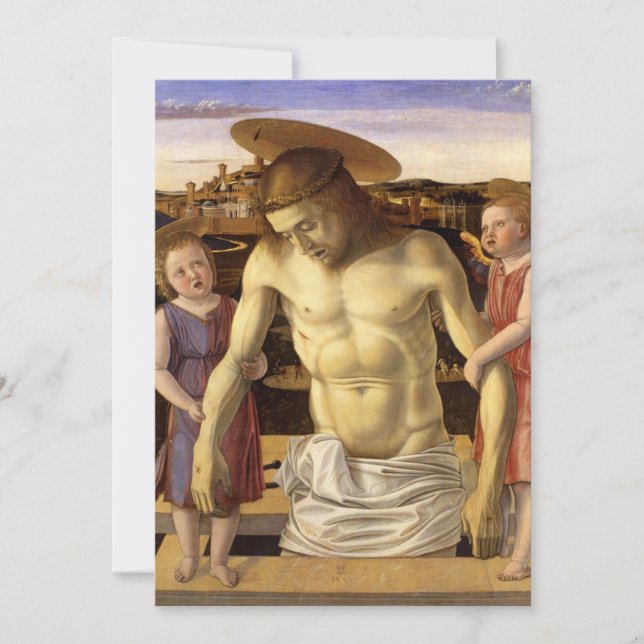 Giovanni Bellini - Dead Christ Supported by Two An Inbjudningar (Framsida)