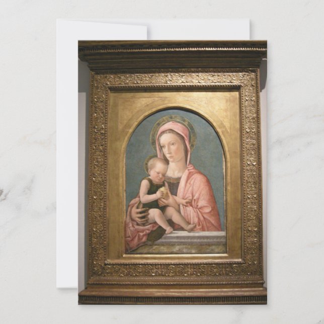 Giovanni Bellini - Madonna and Baby Inbjudningar (Framsida)