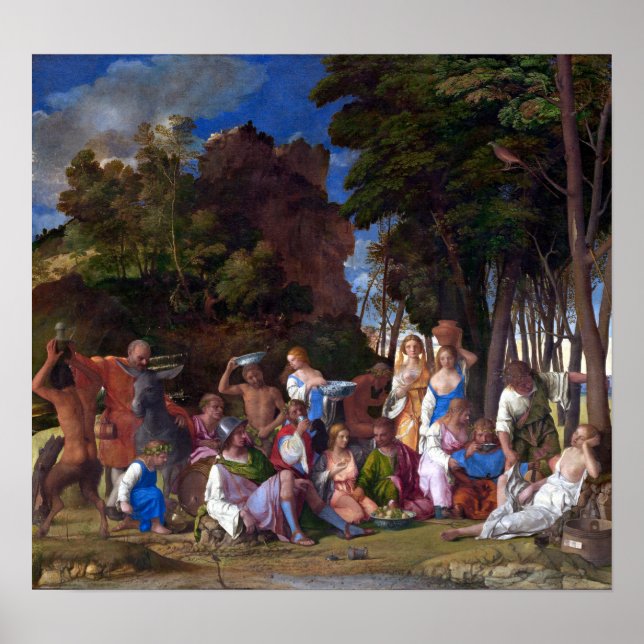 Giovanni Bellini Titian Feast of the Gods Poster (Framsidan)