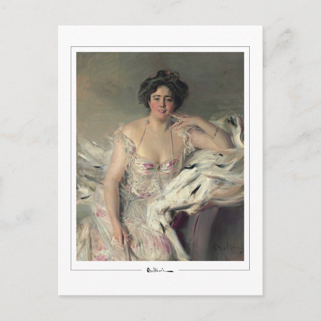 Giovanni Boldini #13 - Finkonstkort Vykort (Framsida)