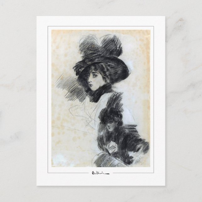 Giovanni Boldini #17 - Fin Art Postcard Vykort (Framsida)