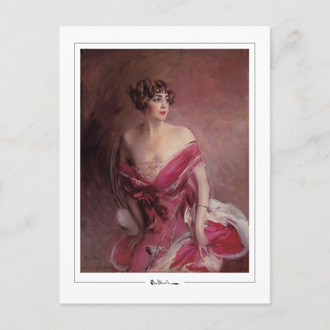 Giovanni Boldini #20 - Finkonstkort Vykort (Framsida)