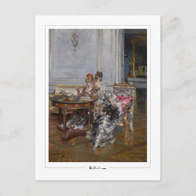 Giovanni Boldini #22 - Finkonstkort Vykort (Framsida)