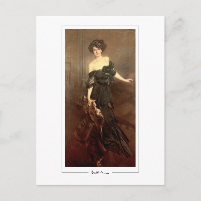 Giovanni Boldini #39 - Finkonstkort Vykort (Framsida)