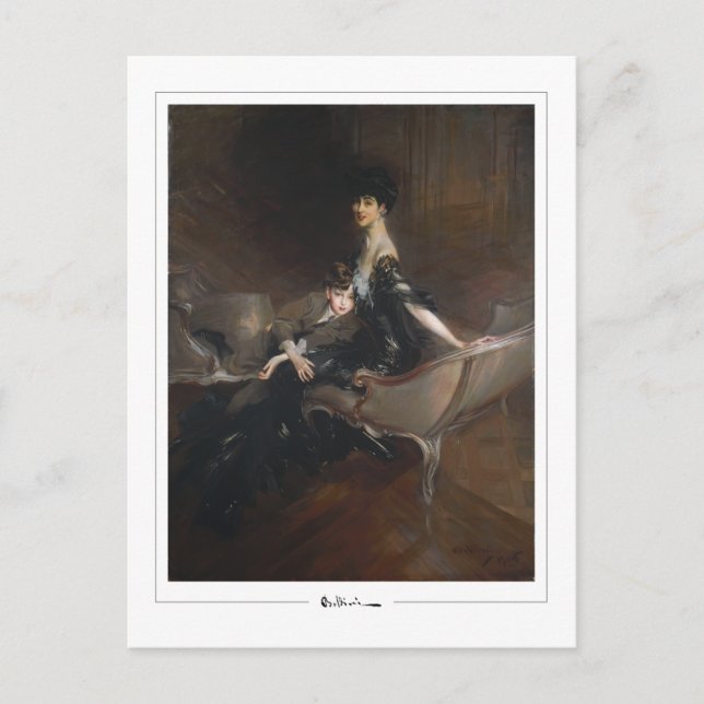 Giovanni Boldini #64 - Finkonstpostkort Vykort (Framsida)