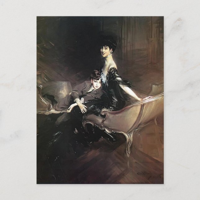 Giovanni Boldini- Consuelo, Duchess of Marlborough Vykort (Framsida)