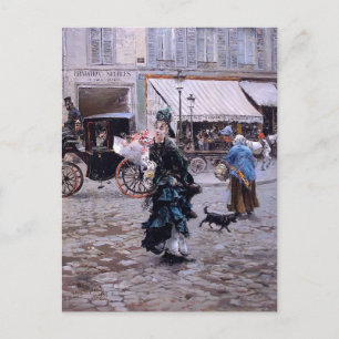 Giovanni Boldini- Korssing Street Vykort