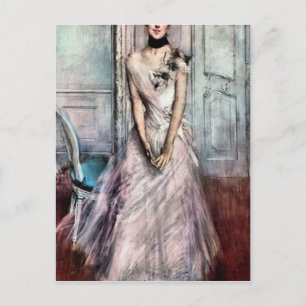 Giovanni Boldini - White pastel bild Vykort