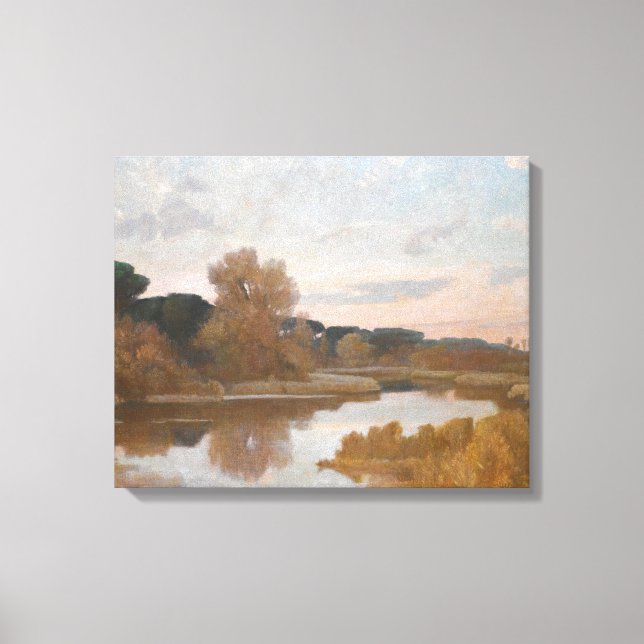 Giovanni Costa.- Castel Fusano Canvastryck (Framsida)