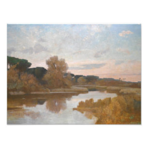 Giovanni Costa.- Castel Fusano Fototryck