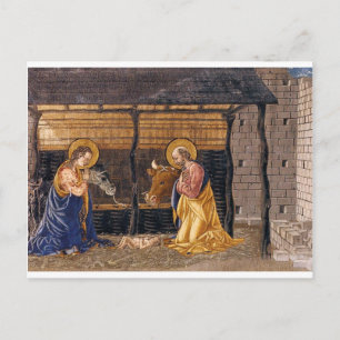 Giovanni_Di_Francesco_Del_Cervelliera_-_Föddelsen_ Vykort