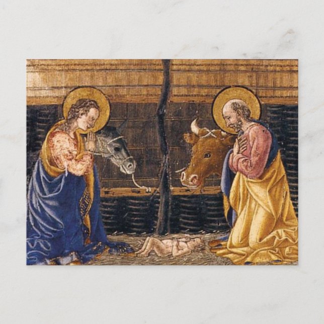 Giovanni_Di_Francesco_Del_Cervelliera_-_Födseln_a Vykort (Framsida)