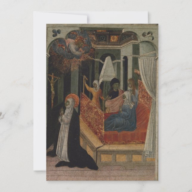 Giovanni di Paolo - Saint Catherine of Siena Besee Inbjudningar (Framsida)