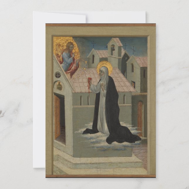 Giovanni di Paolo - Saint Catherine of Siena Excha Inbjudningar (Framsida)