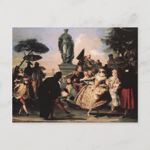 Giovanni Domenico Tiepolo- Minuet Vykort