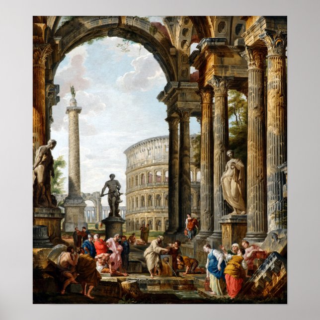 Giovanni Paolo Panini Filosopher Diogenes Poster (Framsidan)
