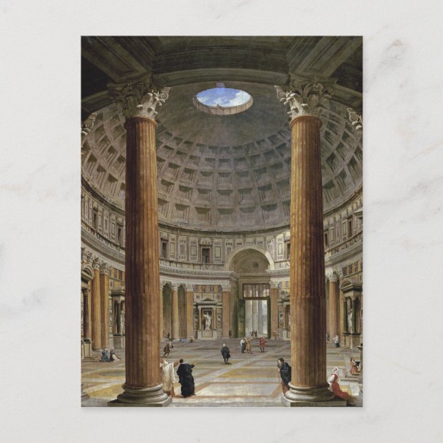Giovanni Paolo Panini - Pantheon, Rom Vykort (Framsida)