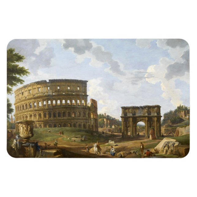 Giovanni Paolo Panini View of the Colosseum Magnet (Horisontell)
