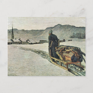Giovanni Segantini - Återkomst från skogen Vykort
