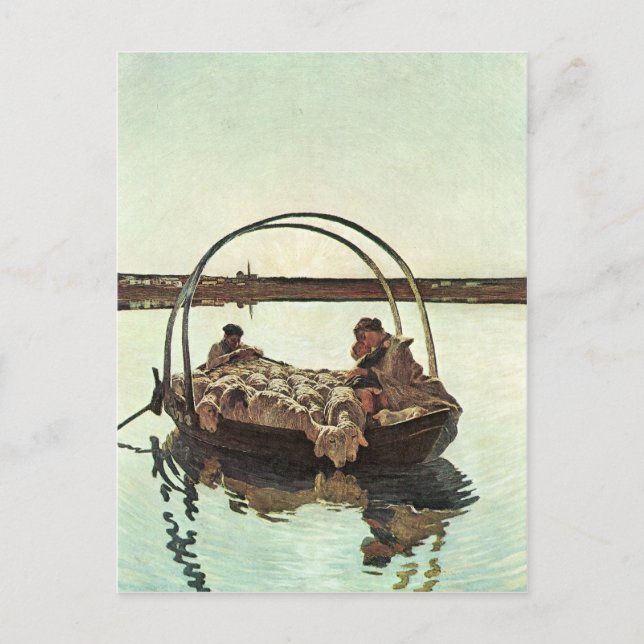 Giovanni Segantini - Ave Maria Vykort (Framsida)