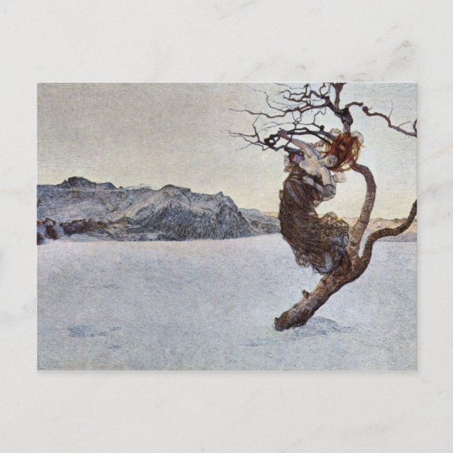 Giovanni Segantini - det onda modern Vykort (Framsida)