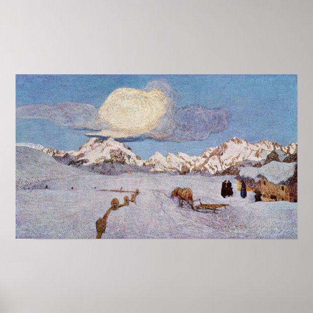 Giovanni Segantini - Döden Poster (Framsidan)
