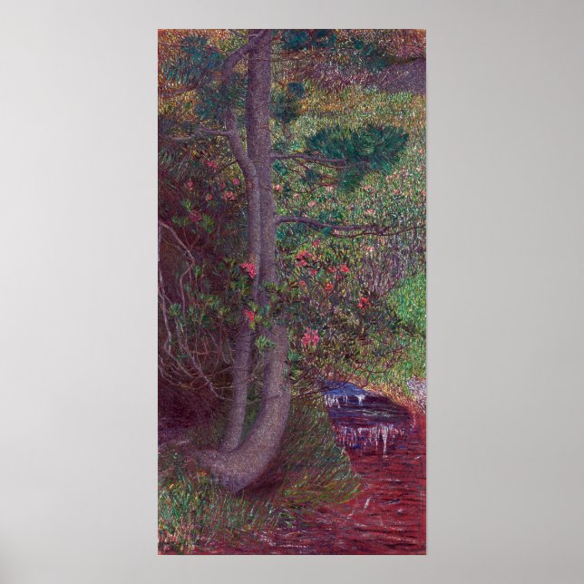 Giovanni Segantini Gräs Träd Poster (Framsidan)