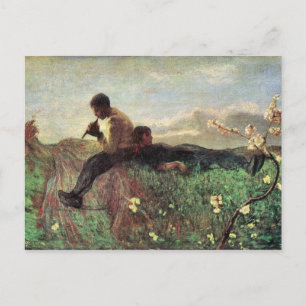 Giovanni Segantini - Idyll Vykort