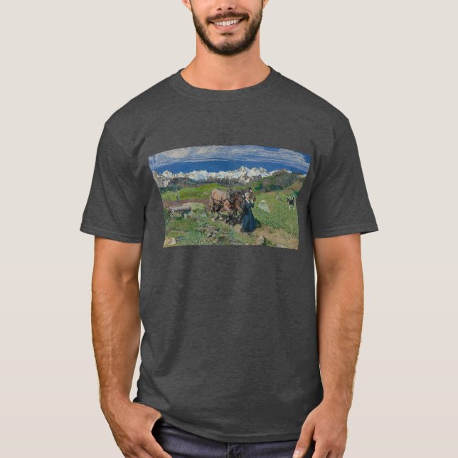 Giovanni Segantini - Vår i Alpernorna T Shirt (Framsida)