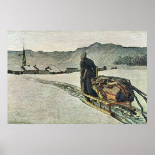 Giovanni Segantinis återkomst från skogen Poster