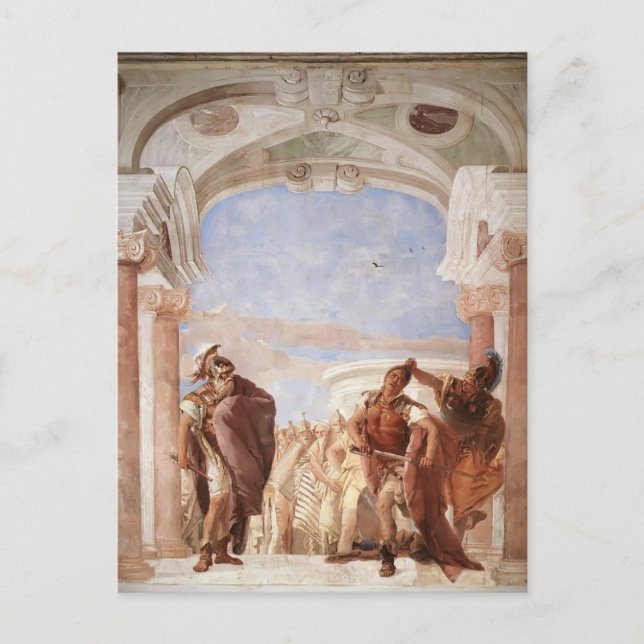 Giovanni Tiepolo: Information om Agamemnon Vykort (Framsida)