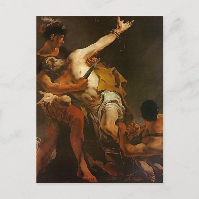 Giovanni Tiepolo- Martyrdom of St. Bartholomew Vykort (Framsida)