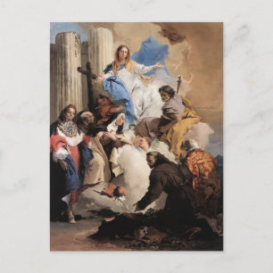 Giovanni Tiepolo- Virgin med sex saints Vykort