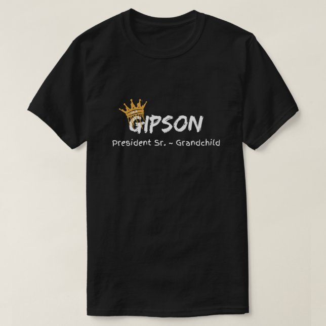 Gipson Pres Sr. Grandchild T Shirt (Design framsida)