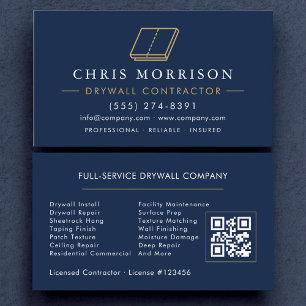 Gipsskiva Sheetrock Gips QR-kod Visitkort