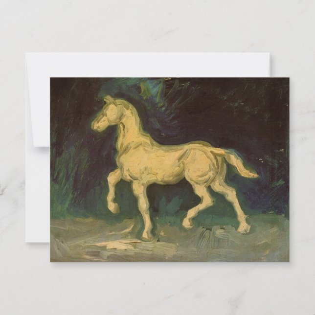 Gipsstatyett av en häst av Vincent van Gogh (Framsida)