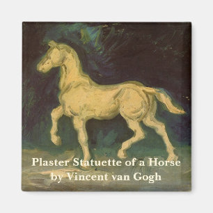 Gipsstatyett av en häst av Vincent van Gogh Magnet