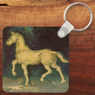 Gipsstatyett av en häst av Vincent van Gogh Nyckelring