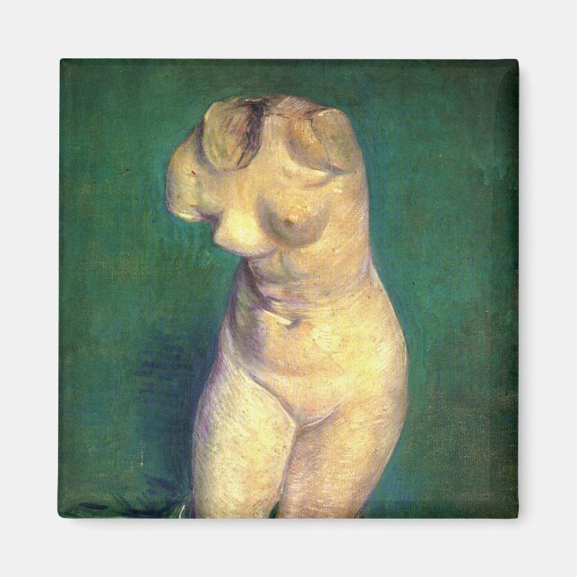 Gipsstatyett Kvinna Torso av Vincent van Gogh Magnet (Framsidan)