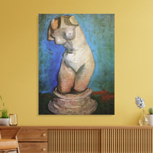 Gipsstatyett Kvinnlig torso av Vincent van Gogh Canvastryck