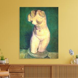 Gipsstatyett Kvinnlig torso av Vincent van Gogh Canvastryck