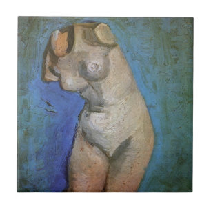 Gipsstatyett Kvinnlig torso av Vincent van Gogh Kakelplatta